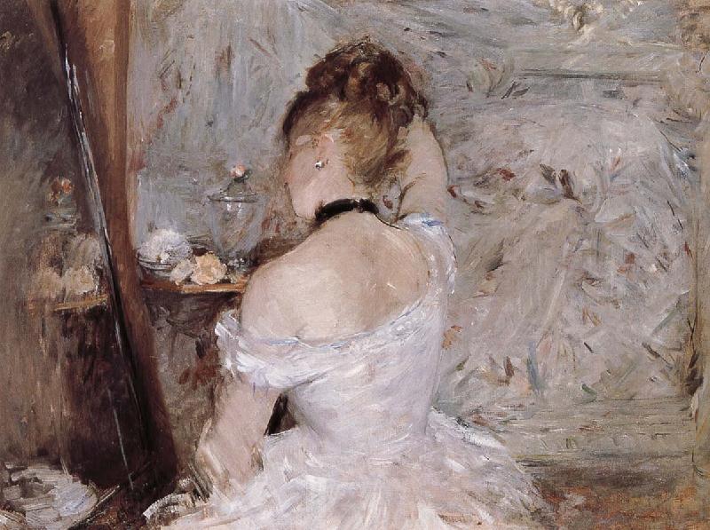 Berthe Morisot The woman is dressing the hair France oil painting art